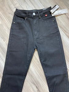 REDFOX WOMEN'S 5 POCKET DENIM STACKED JEANS PA4462 (BLACK)