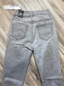 REDFOX WOMEN'S 5 POCKET DENIM STACKED JEANS PA4462 (LT.GREY)