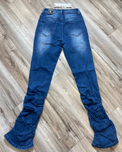 Load image into Gallery viewer, REDFOX WOMEN&#39;S 5 POCKET DENIM STACKED JEANS PA4462 (MED.BLUE)