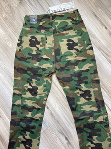 REDFOX WOMEN'S HEAVY TWILL STACKED PANTS PA4435 (WOODLAND)