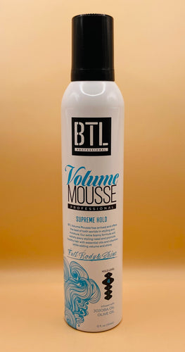 BTL PROFESSIONAL VOLUME MOUSSE SUPREME HOLD FULL BODY AND SHINE 12oz