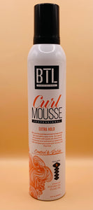 BTL PROFESSIONAL CURL MOUSSE EXTRA HOLD CONTROL & DEFINE 12oz