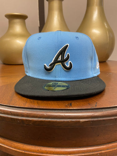Atlanta Braves New Era Home Authentic Collection 59FIFTY Fitted Hat (Sky/Black)