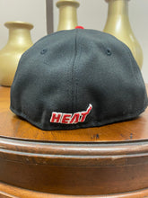 Load image into Gallery viewer, Miami Heat New Era Player #3 Wade 2Tone 59FIFTY Fitted Hat - Black/Red
