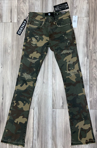 JORDAN CRAIG MARTIN STACKED - TRIBECA TWILL PANTS (WOODLAND CAMO)