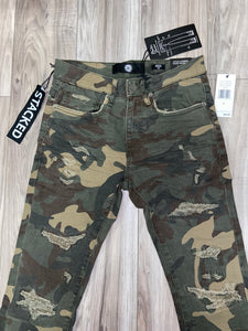 JORDAN CRAIG MARTIN STACKED - TRIBECA TWILL PANTS (WOODLAND CAMO)