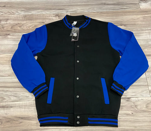 ACCESS MEN'S VARSITY JACKET (BLACK/ROYAL)