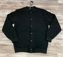 Load image into Gallery viewer, ACCESS MEN&#39;S VARSITY JACKET (BLACK/BLACK)