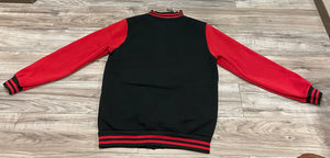 ACCESS MEN'S VARSITY JACKET (BLACK/RED)