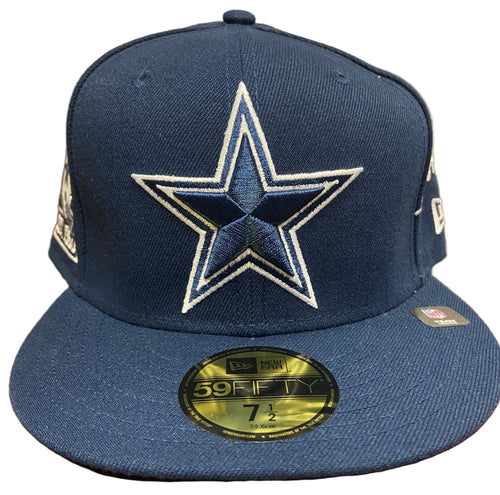 Dallas Cowboys New Era Custom Patches Authentic 59Fifty (Navy)