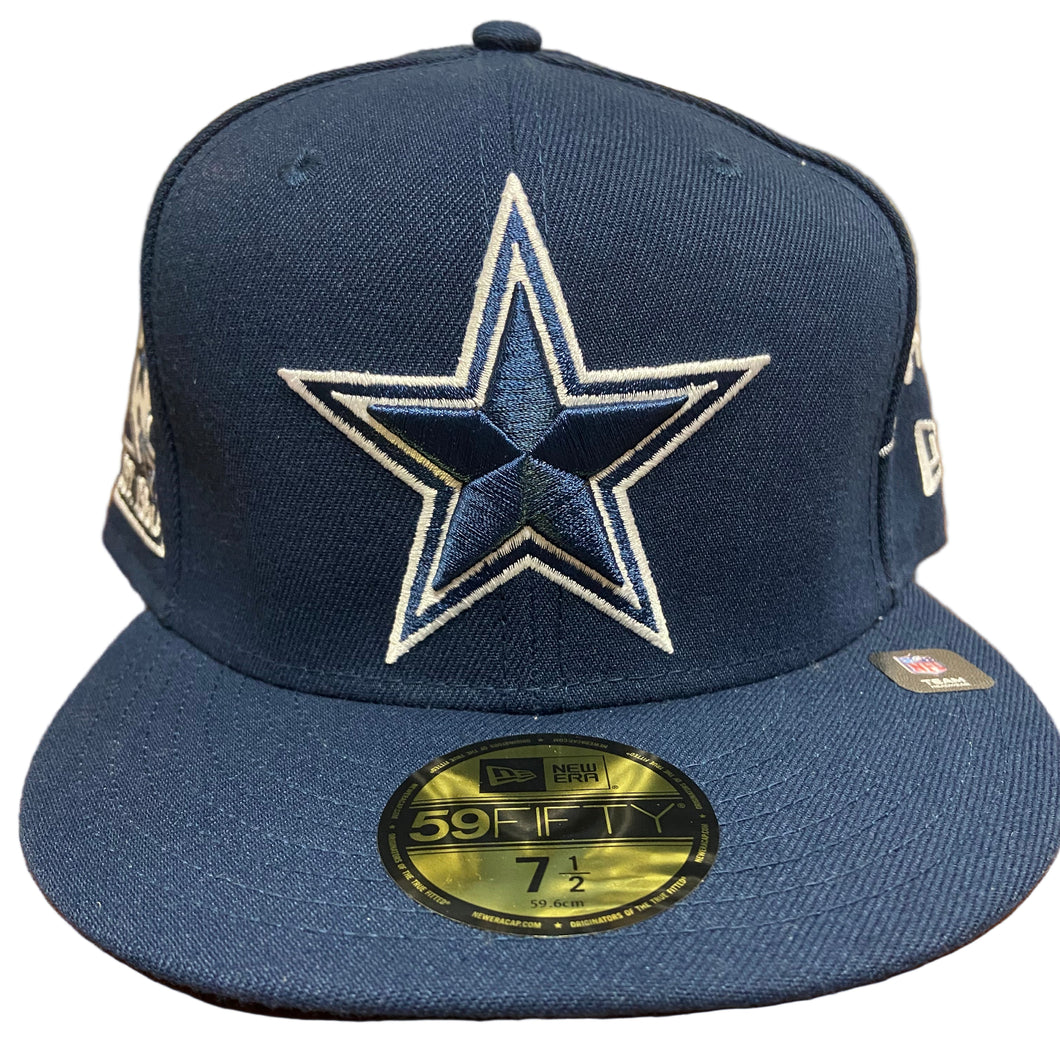 Dallas Cowboys New Era Custom Patches Authentic 59Fifty (Navy)