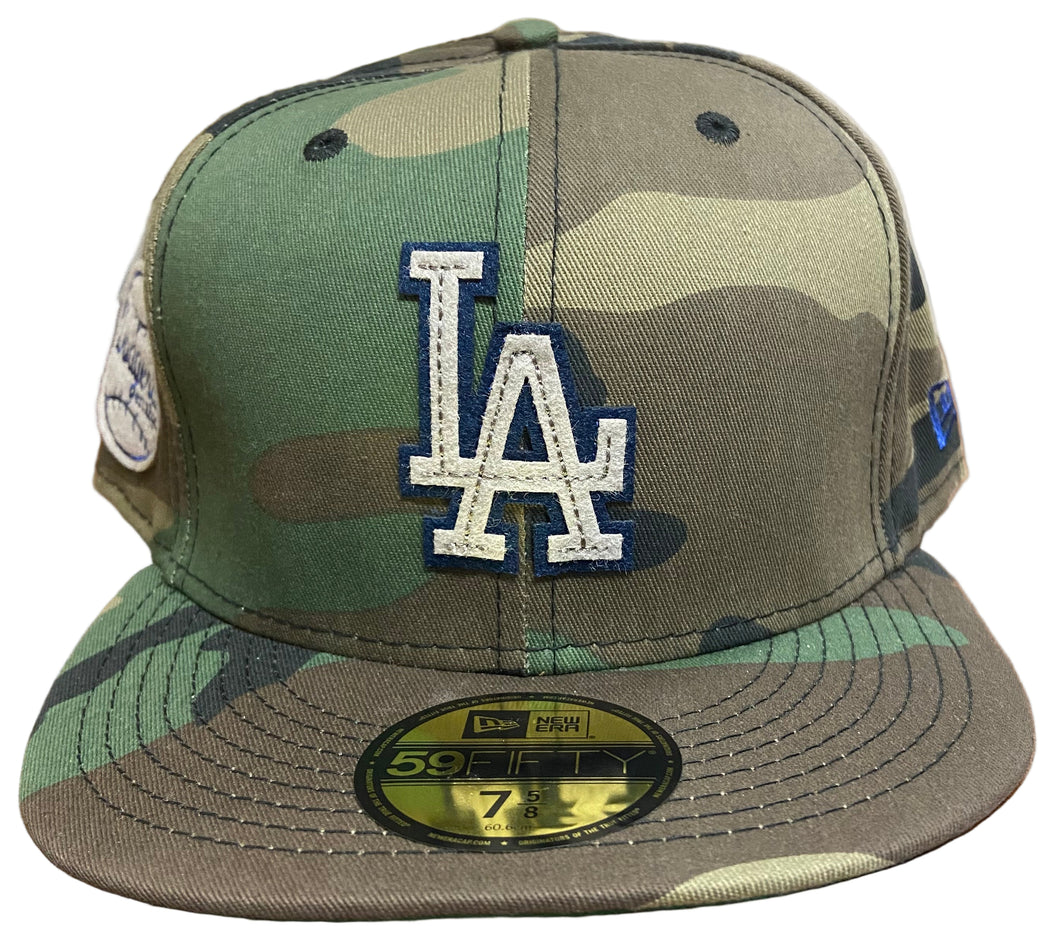 Los Angeles Dodgers New Era Felt Patch Authentic Custom 59Fifty (Camo)