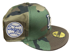Load image into Gallery viewer, Los Angeles Dodgers New Era Felt Patch Authentic Custom 59Fifty (Camo)