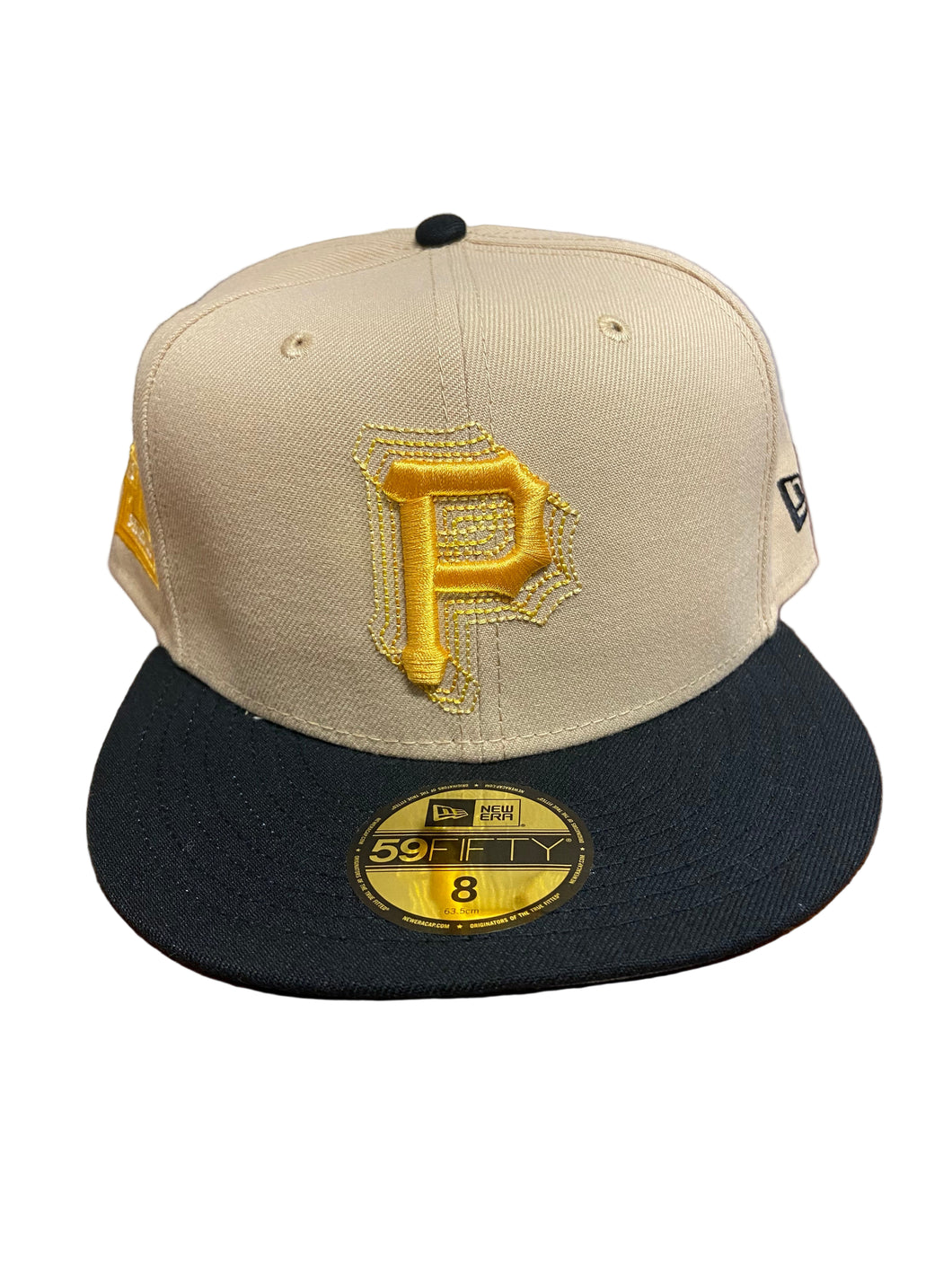 Pittsburgh Pirates New Era Patch Authentic 59Fifty (Tan/Black)