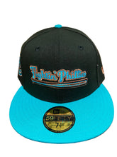 Load image into Gallery viewer, Philadelphia Phillies Fightin&#39; Phillies Authentic Custom 59Fifty Cap (Black/Teal)
