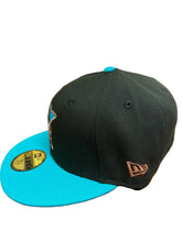 Load image into Gallery viewer, Minnesota Twins All Star Game Patch Authentic Custom 59Fifty Cap (Black/Teal)