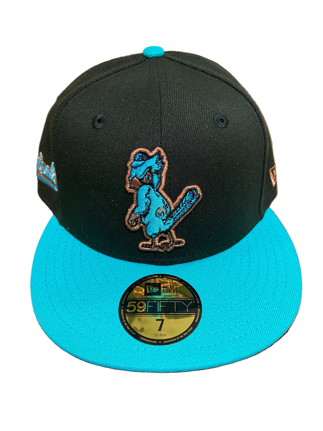 St. Louis Cardinals New Era Patch Authentic Custom 59Fifty (Black/Teal)