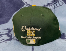 Load image into Gallery viewer, Oakland Athletics New Era World Series Patch Authentic 59Fifty (Green/Yellow)