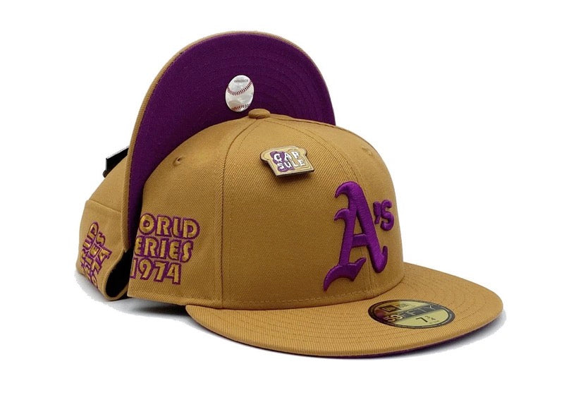 Oakland Athletics New Era 1974 World Series Authentic 59Fifty (P.B./Jelly NO PIN)