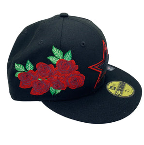 Dallas Cowboys New Era Authentic Exclusive Roses 59Fifty (Black/Red)