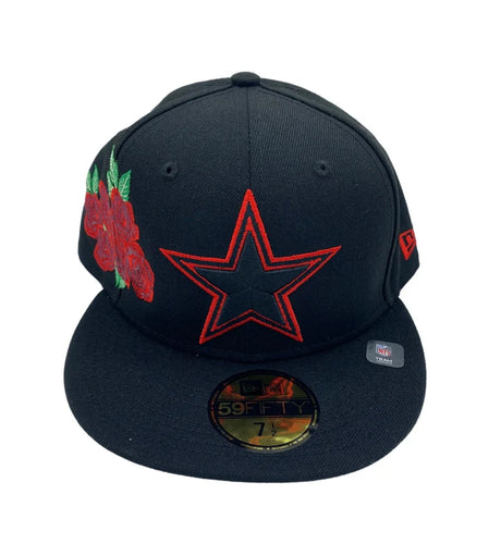 Dallas Cowboys New Era Authentic Exclusive Roses 59Fifty (Black/Red)