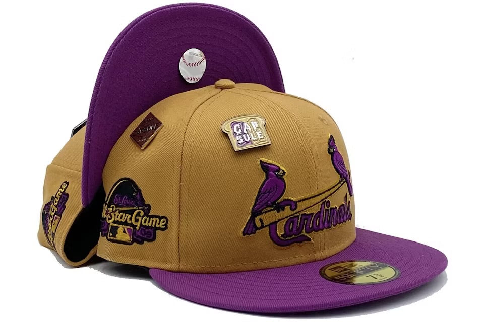 St. Louis Cardinals New Era Authentic Custom 59Fifty Cap (Peanut Butter/Jelly NO PIN)