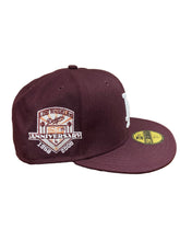 Load image into Gallery viewer, Los Angeles Dodgers New Era 50th Anniversary Authentic 59Fifty (Maroon/Peach)