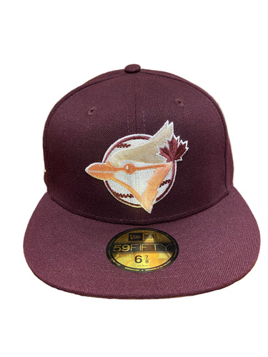 Toronto Blue Jays 1993 World Series Custom Authentic 59Fifty (Maroon/Peach)