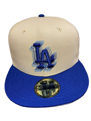 Los Angeles Dodgers New Era 50th Stadium Patch Authentic 59Fifty (Khaki/Royal)