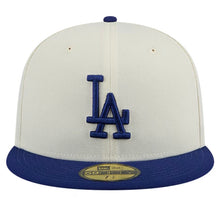 Load image into Gallery viewer, Los Angeles Dodgers New Era Chrome Authentic 59Fifty (Cream/Royal)