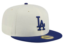 Load image into Gallery viewer, Los Angeles Dodgers New Era Chrome Authentic 59Fifty (Cream/Royal)