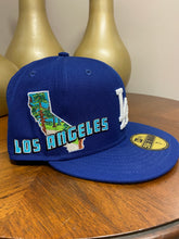 Load image into Gallery viewer, Los Angeles Dodgers New Era &quot;California State&quot; Patch Authentic 59Fifty (Blue)