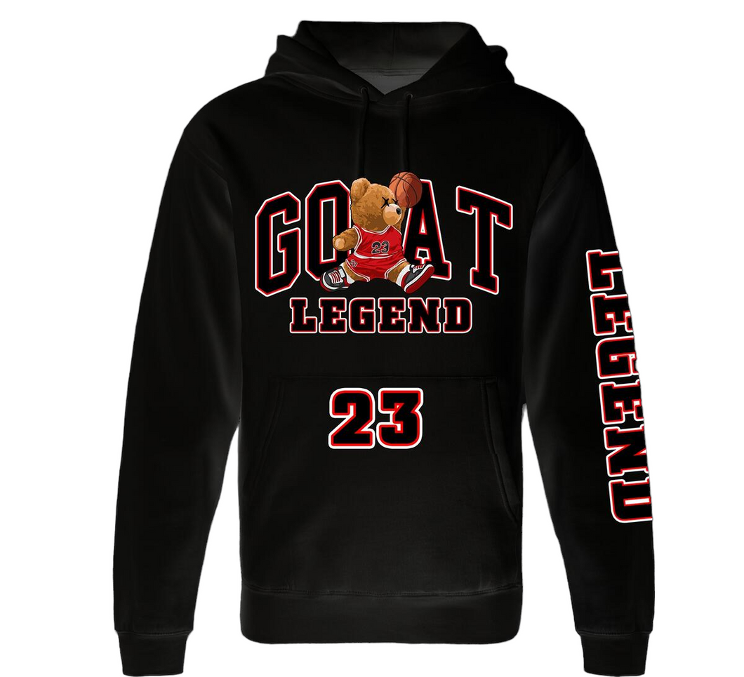 GAME CHANGERS LEGEND 23 GOAT HOODIE (BLACK)