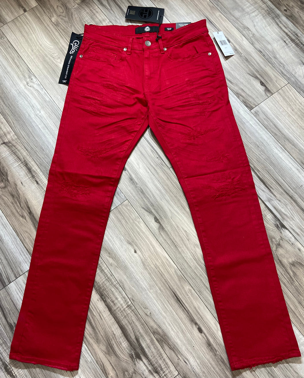 JORDAN CRAIG COLLINS RELAXED FIT JEANS JC990R (RED)