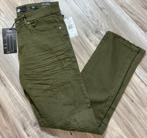 JORDAN CRAIG COLLINS RELAXED FIT JEANS JC990R (ARMY GREEN)