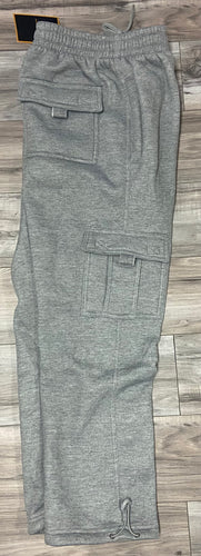 ACCESS MENS FLEECE CARGO JOGGERS (LT. GRAY)