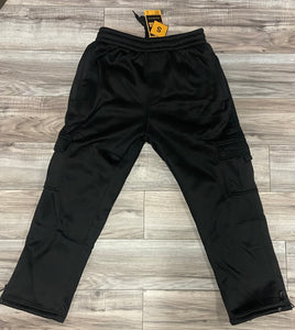 ACCESS MENS FLEECE CARGO JOGGERS (BLACK)