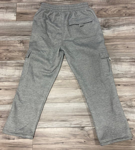 ACCESS MENS FLEECE CARGO JOGGERS (LT. GRAY)