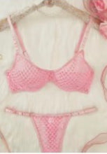 Load image into Gallery viewer, Dance WOMEN'S MESH BRA &amp; PANTY SET sz SMALL