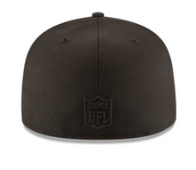 Load image into Gallery viewer, NEW ERA BALTIMORE RAVENS BLACK ON BLACK 59FIFTY FITTED