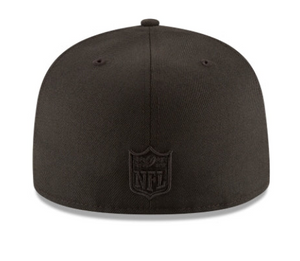 NEW ERA BALTIMORE RAVENS BLACK ON BLACK 59FIFTY FITTED
