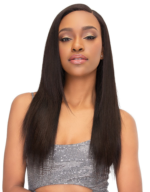 JANET COLLECTION REMY ILLUSION NEW YAKY 3PC(18,20,22)4x4 CLOSURE