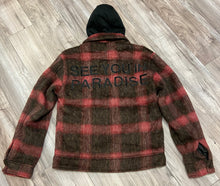 Load image into Gallery viewer, JORDAN CRAIG SYIP ZIPDOWN FLANNEL SHACKET W/ HOOD (RED)