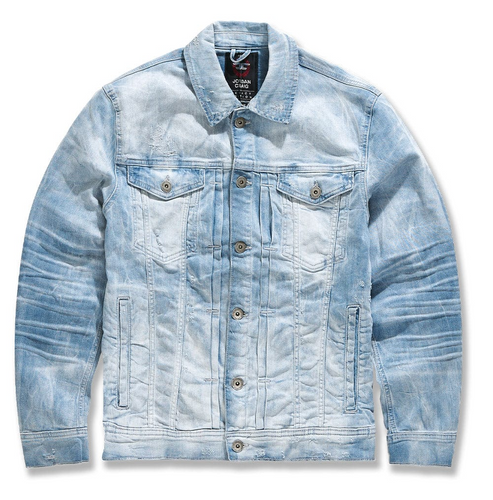 JORDAN CRAIG DESPERADO DENIM TRUCKER JACKET (SEA STORM)