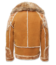 Load image into Gallery viewer, JORDAN CRAIG EL JEFE SHEARLING MOTO JACKET (COGNAC)