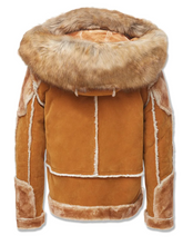 Load image into Gallery viewer, JORDAN CRAIG EL JEFE SHEARLING MOTO JACKET (COGNAC)