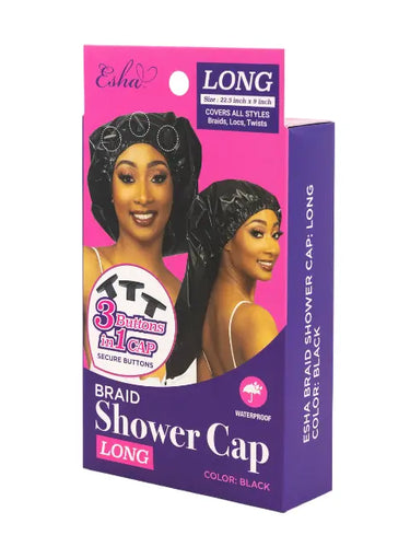 JANET COLLECTION ESHA BRAID SHOWER CAP(LONG)