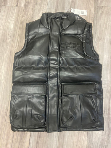 JORDAN CRAIG SYIP EMBOSS PUFFER VEST (BLACK)