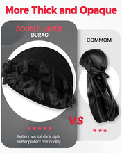Load image into Gallery viewer, BLACK ICE PRE-TIED TURBAN ASSORT WITH TASSEL (ONE SIZE)