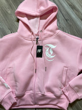 Load image into Gallery viewer, REDFOX &quot;TRUST YOUR SOUL&quot; FLEECE CROP JACKET W/ STACKED PANTS (LT. PINK)